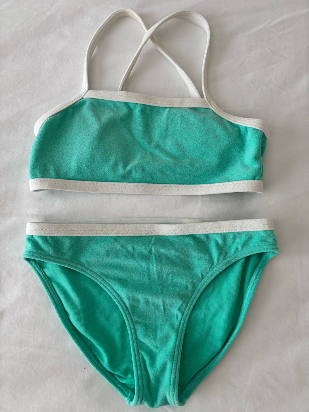 abercrombie kids Seafoam Green Bikini Briefs with White Trim